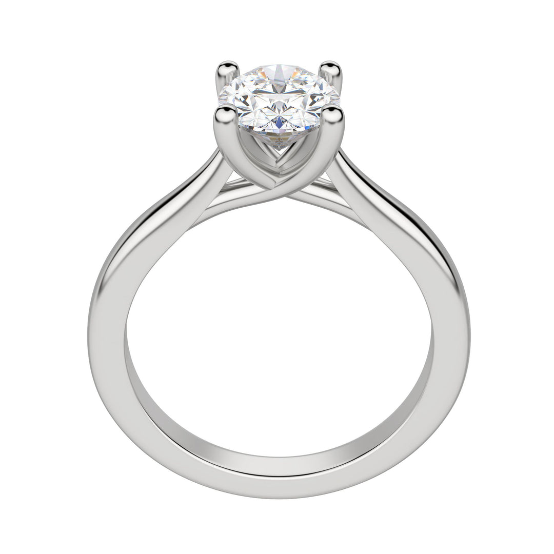 HARP OVAL CUT MOISSANITE ENGAGEMENT RING