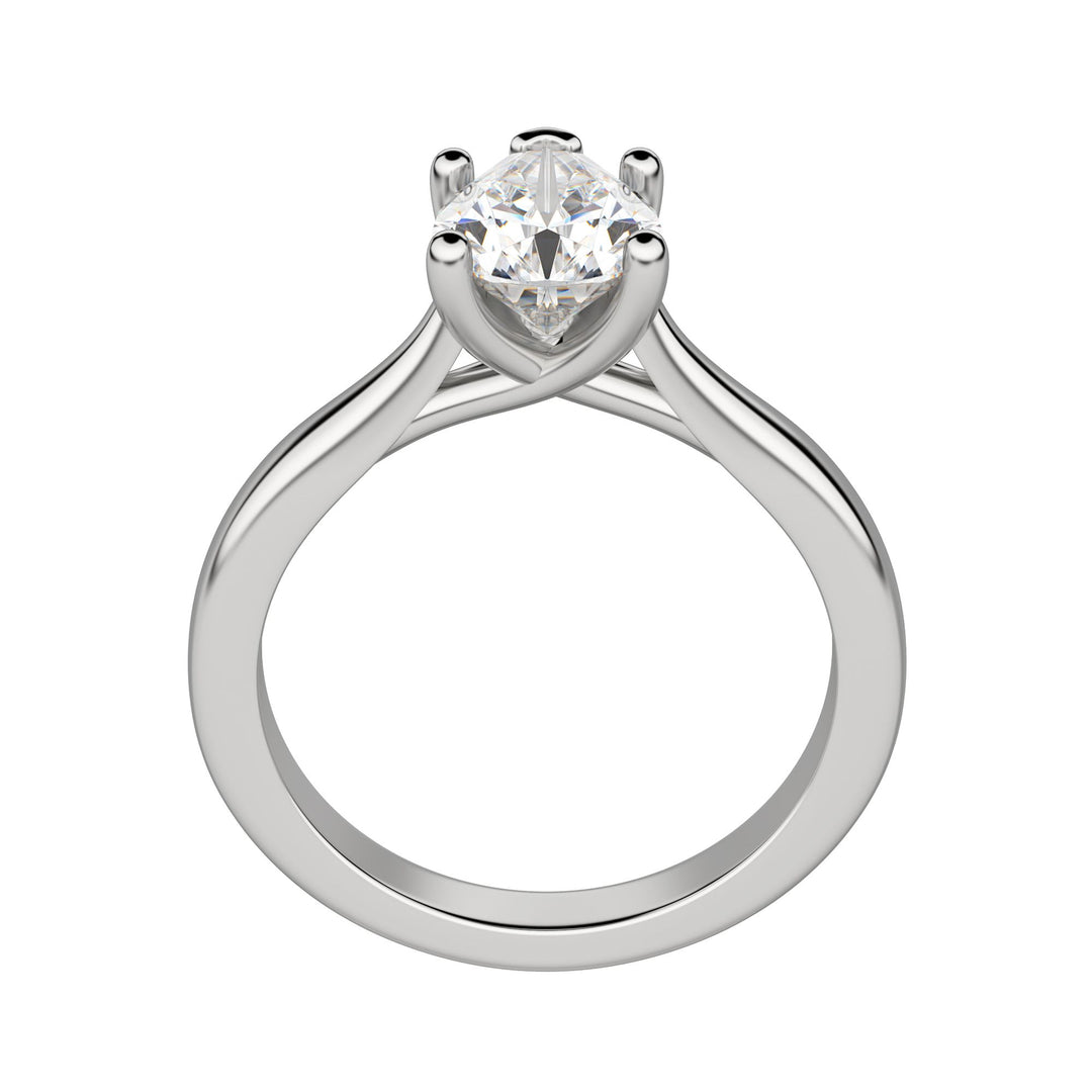 HARP PEAR CUT MOISSANITE ENGAGEMENT RING