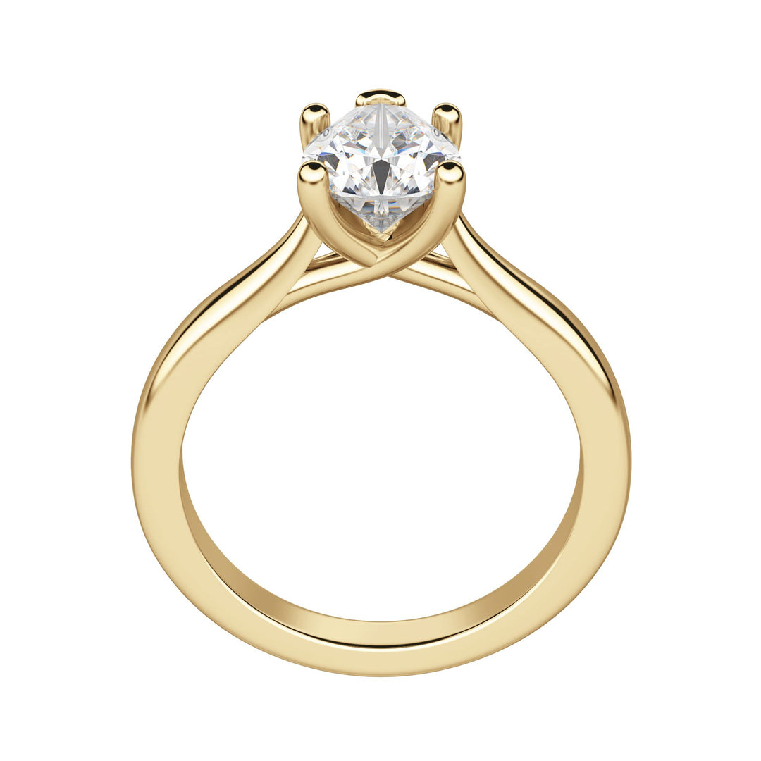 HARP PEAR CUT MOISSANITE ENGAGEMENT RING