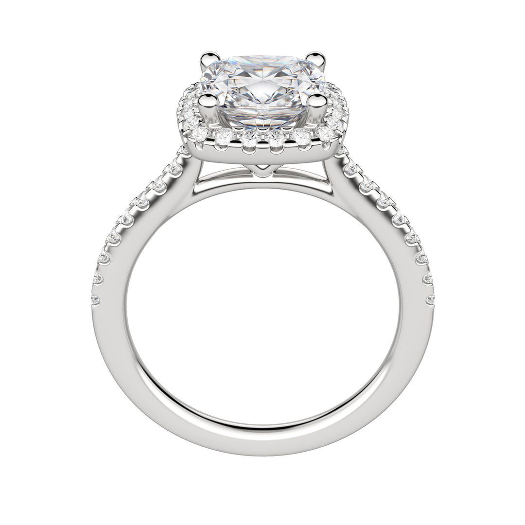 HELM CUSHION CUT MOISSANITE ENGAGEMENT RING