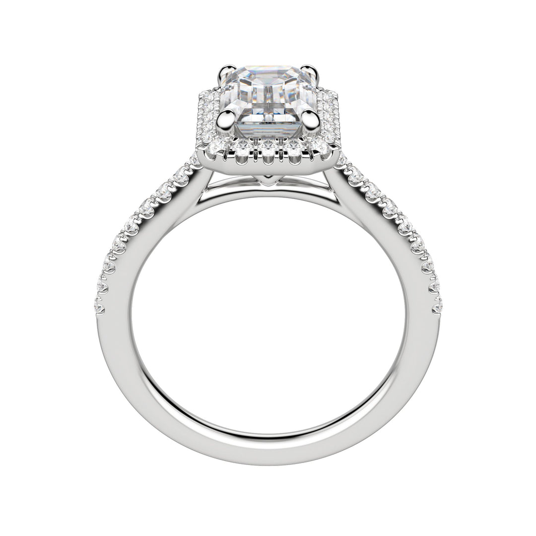 HELM EMERALD CUT MOISSANITE ENGAGEMENT RING