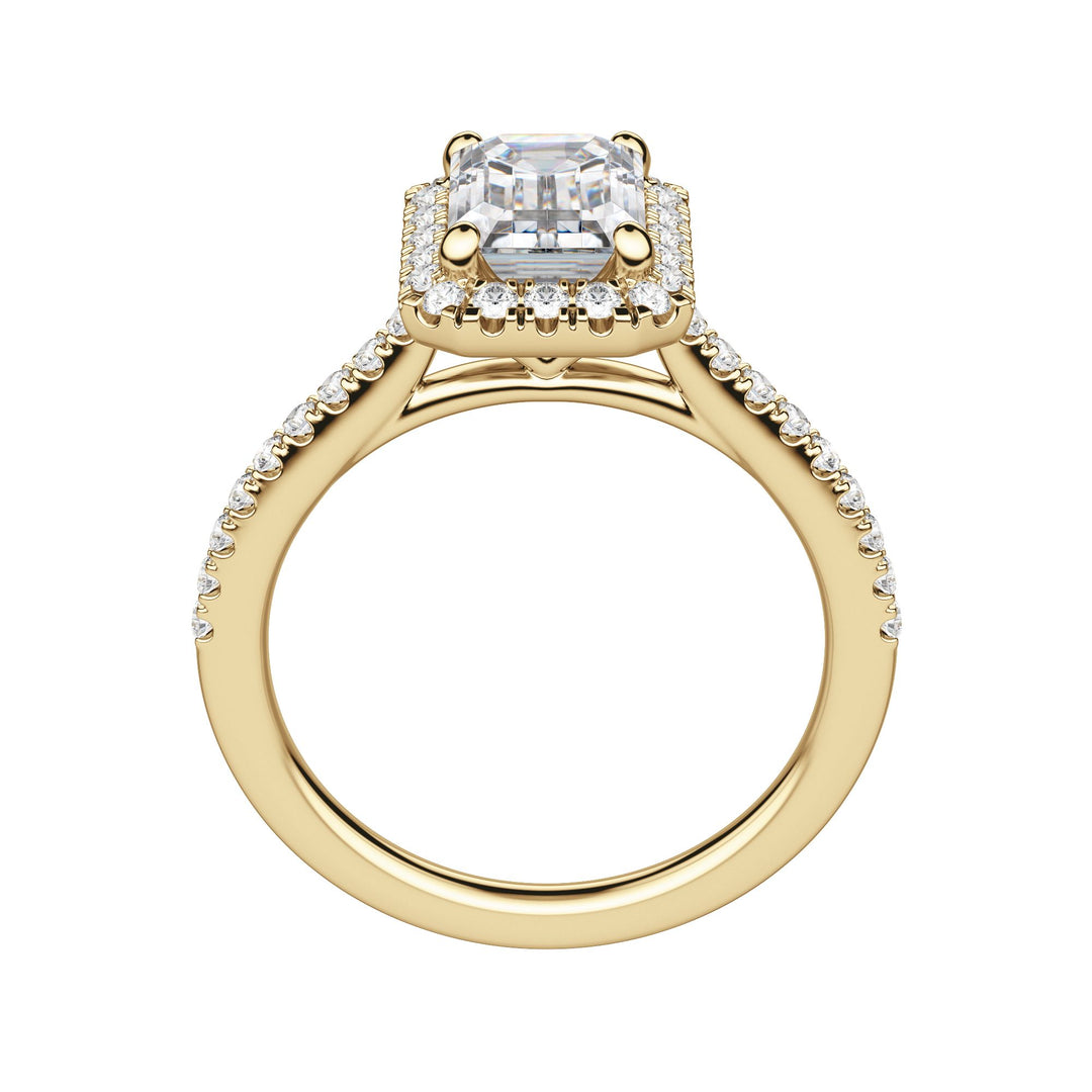 HELM EMERALD CUT MOISSANITE ENGAGEMENT RING