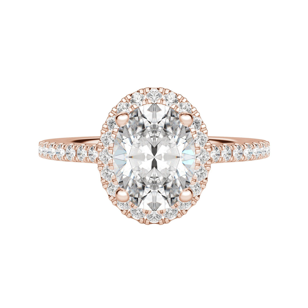 HELM OVAL CUT MOISSANITE ENGAGEMENT RING