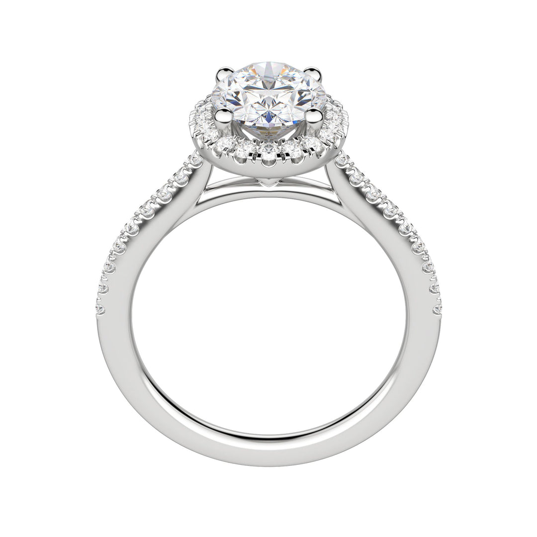 HELM OVAL CUT MOISSANITE ENGAGEMENT RING