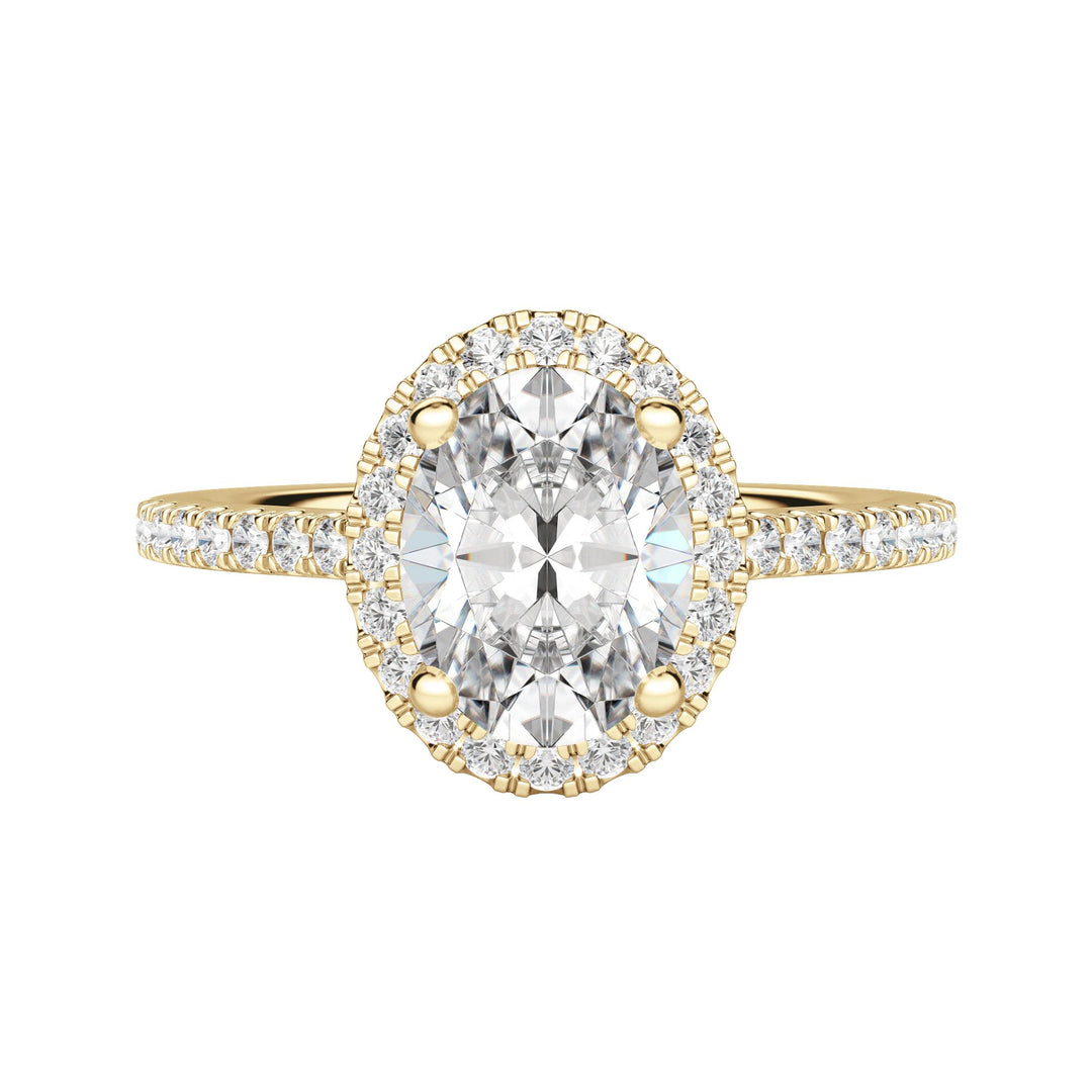 HELM OVAL CUT MOISSANITE ENGAGEMENT RING