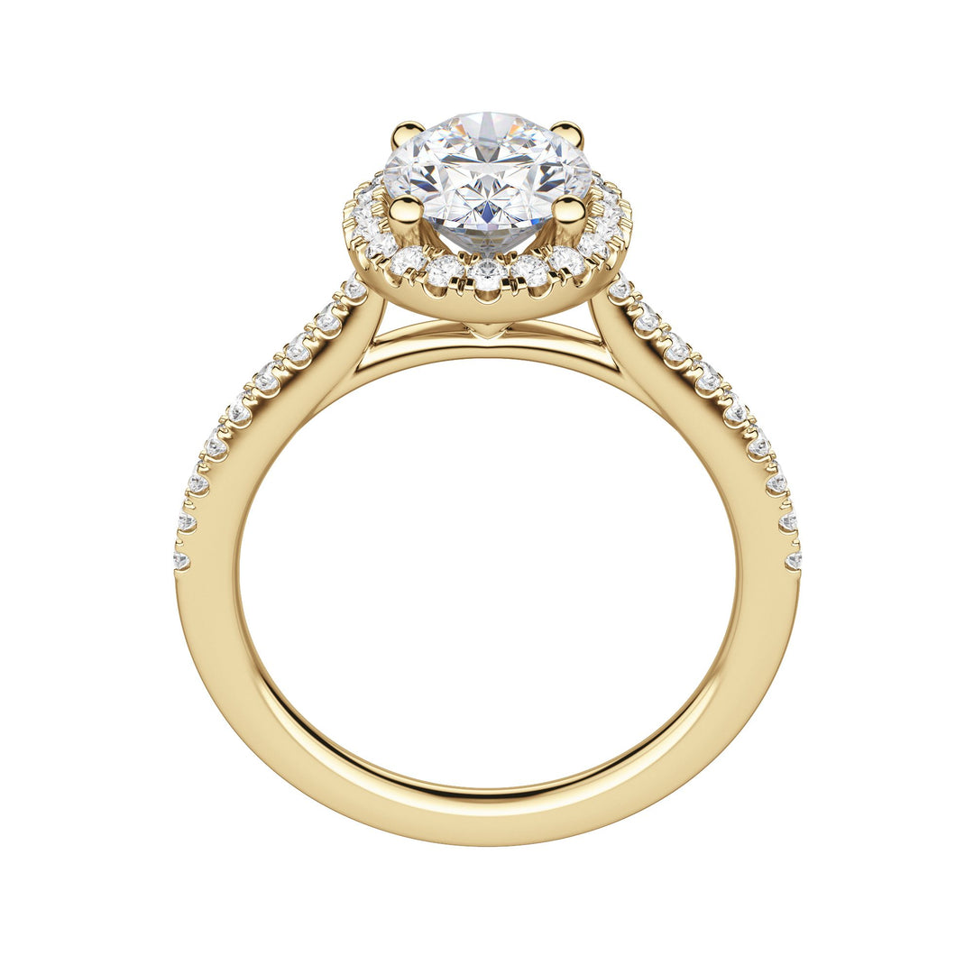 HELM OVAL CUT MOISSANITE ENGAGEMENT RING