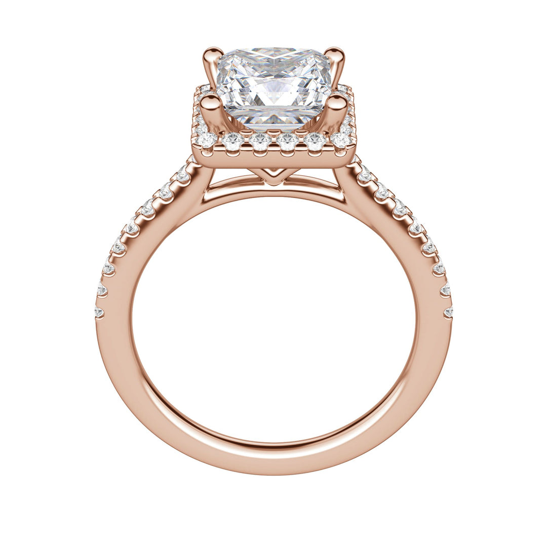 HELM PRINCESS CUT MOISSANITE ENGAGEMENT RING