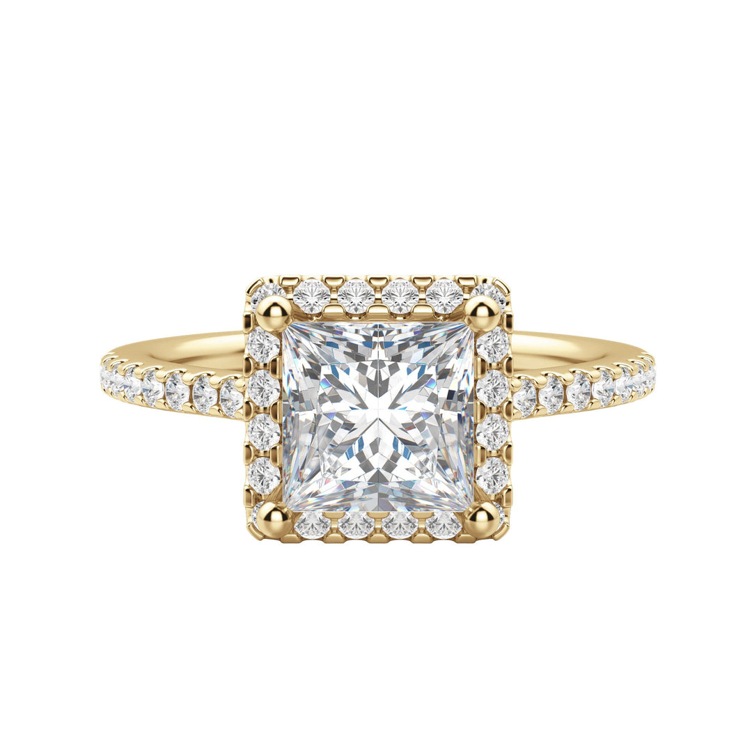 HELM PRINCESS CUT MOISSANITE ENGAGEMENT RING