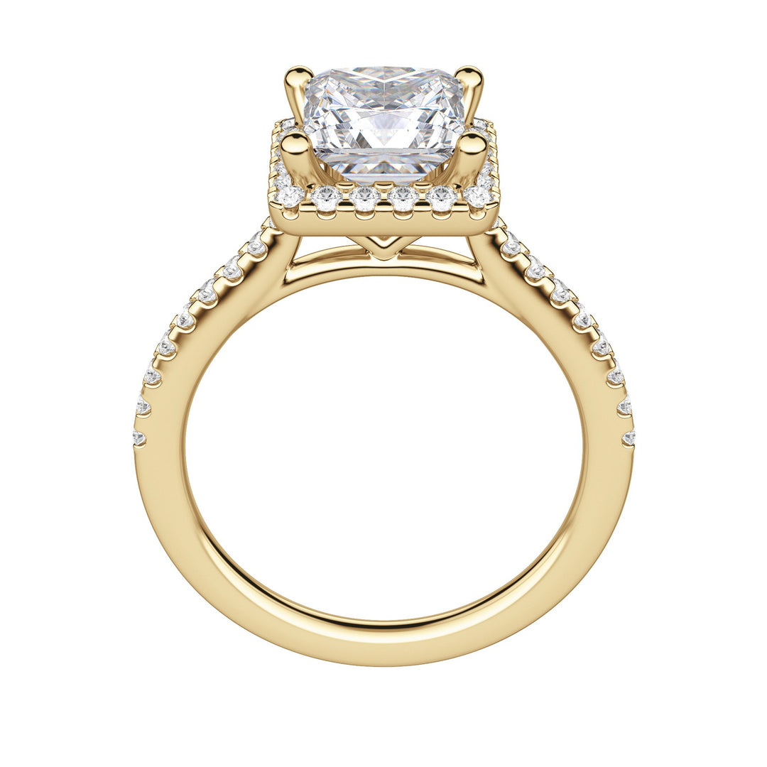 HELM PRINCESS CUT MOISSANITE ENGAGEMENT RING