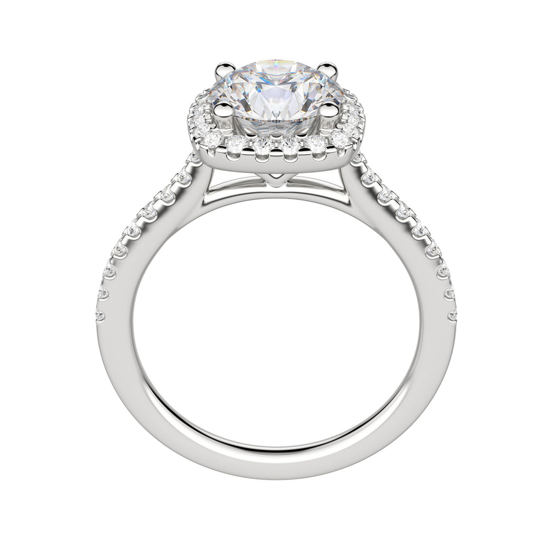 HELM ROUND CUT MOISSANITE ENGAGEMENT RING