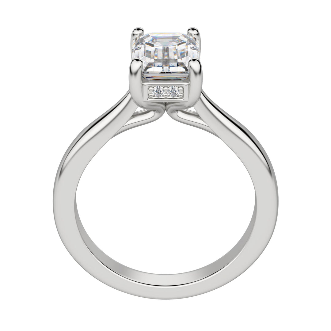 HERO EMERALD CUT MOISSANITE ENGAGEMENT RING