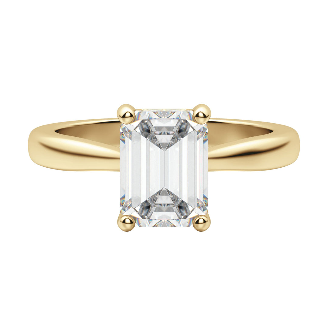 HERO EMERALD CUT MOISSANITE ENGAGEMENT RING