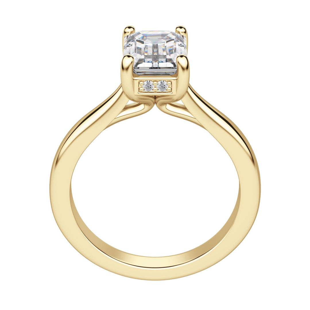 HERO EMERALD CUT MOISSANITE ENGAGEMENT RING