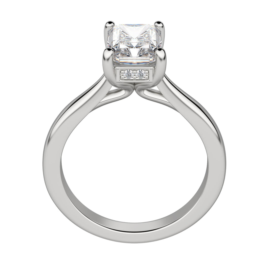 HERO RADIANT CUT MOISSANITE ENGAGEMENT RING