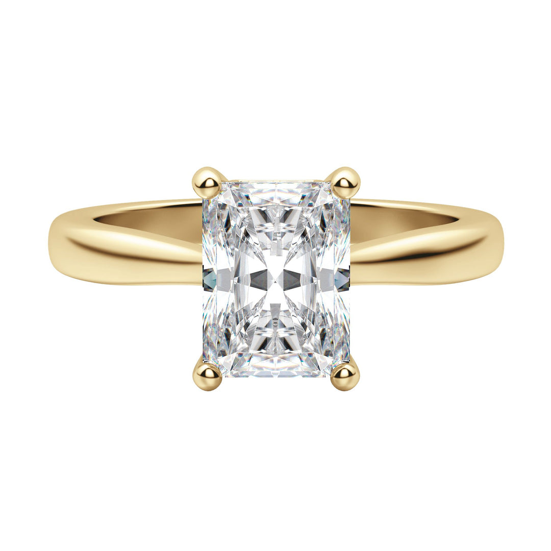 HERO RADIANT CUT MOISSANITE ENGAGEMENT RING