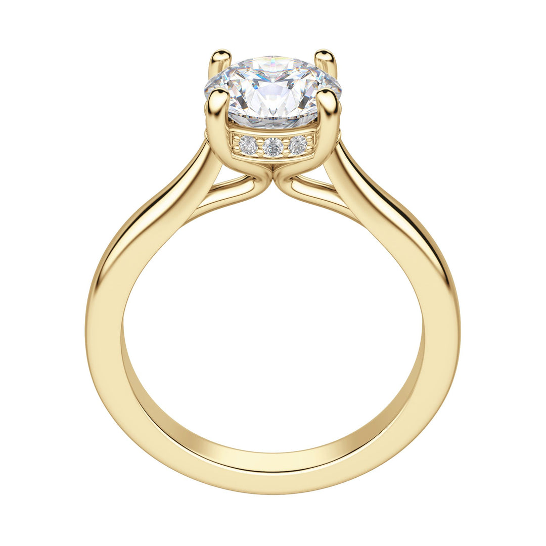 HERO ROUND CUT MOISSANITE ENGAGEMENT RING