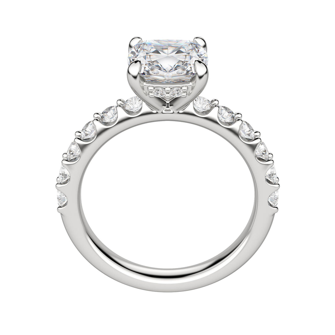 HOLM BOLD CUSHION CUT MOISSANITE ENGAGEMENT RING