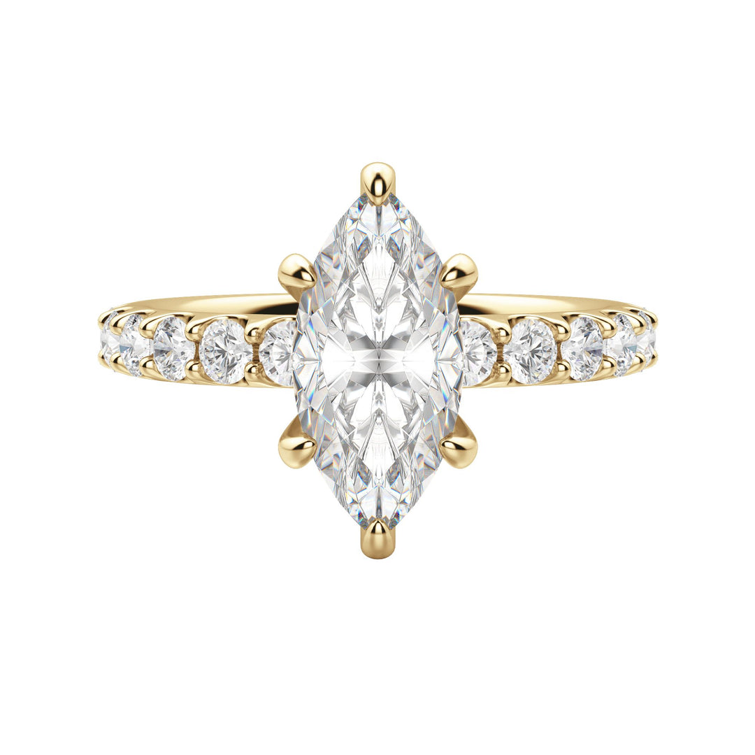 HOLM BOLD MARQUISE CUT MOISSANITE ENGAGEMENT RING