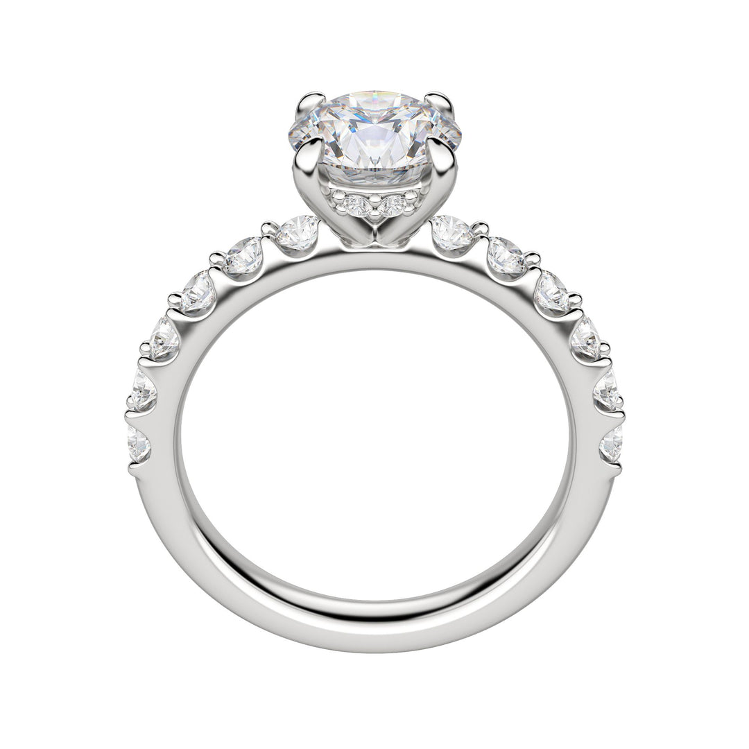 HOLM BOLD ROUND CUT MOISSANITE ENGAGEMENT RING