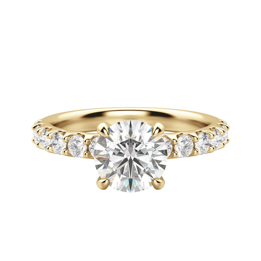 HOLM BOLD ROUND CUT MOISSANITE ENGAGEMENT RING