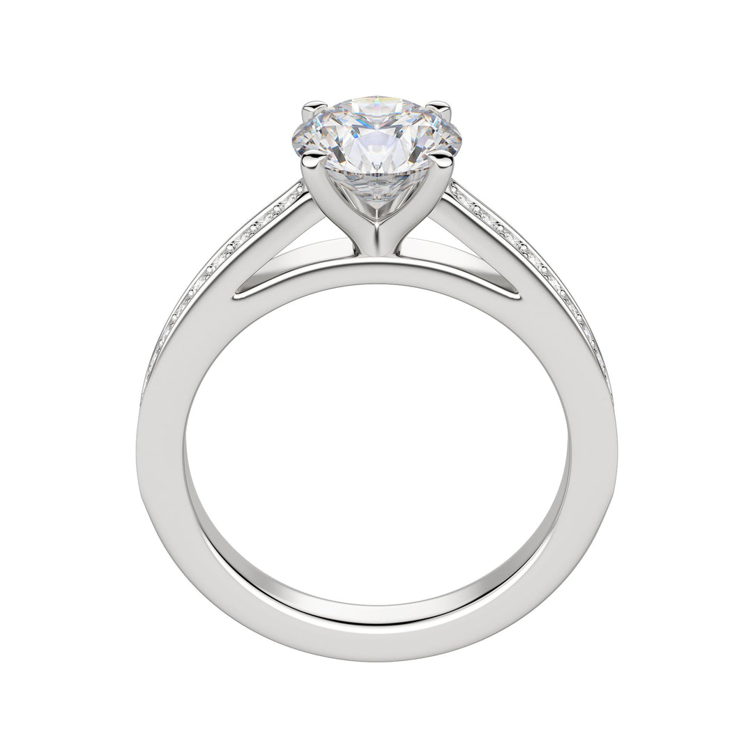 HOPE ROUND CUT MOISSANITE ENGAGEMENT RING