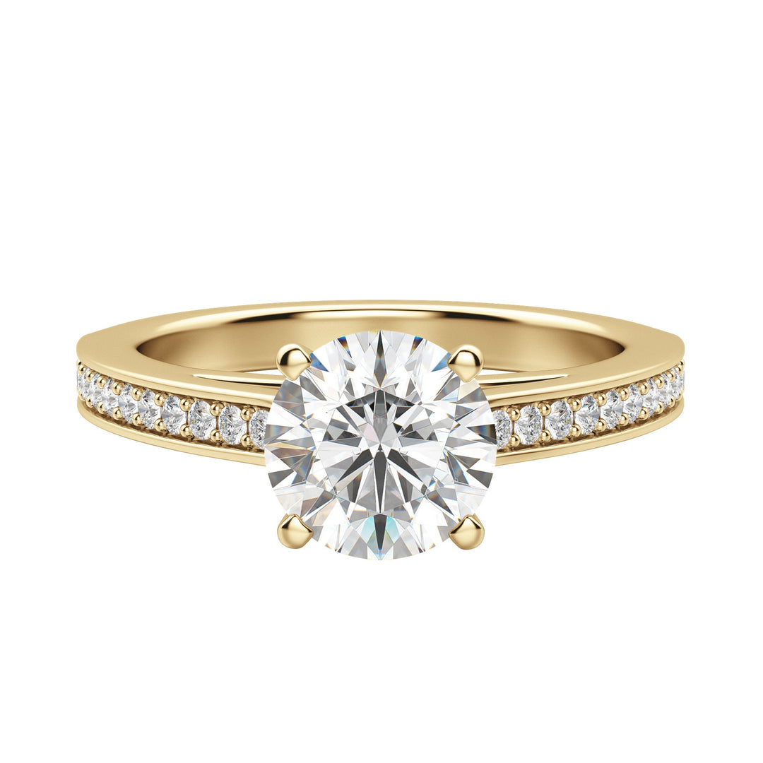 HOPE ROUND CUT MOISSANITE ENGAGEMENT RING