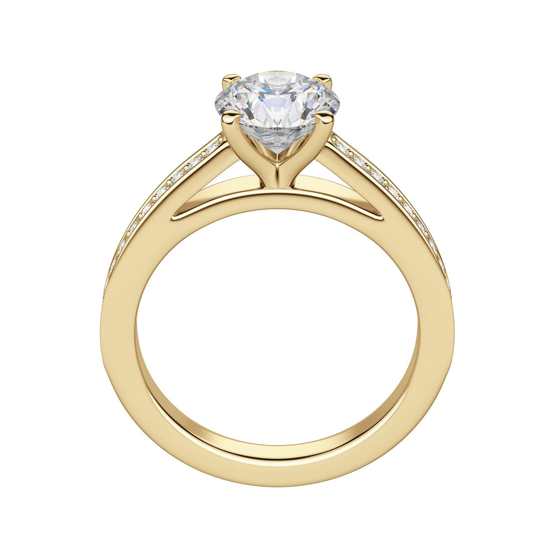 HOPE ROUND CUT MOISSANITE ENGAGEMENT RING