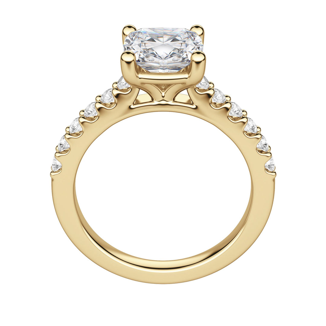 HORA CUSHION CUT MOISSANITE ENGAGEMENT RING