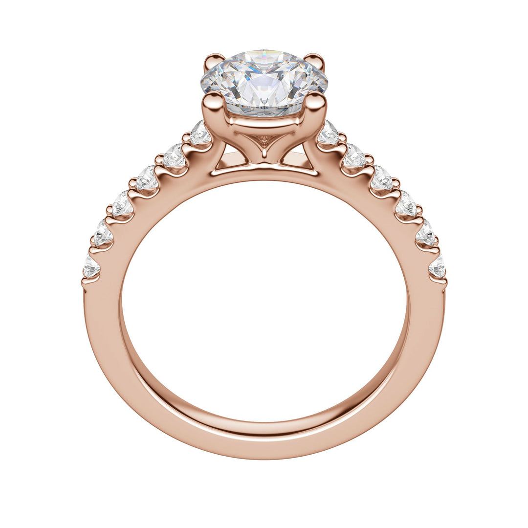 HORA ROUND CUT MOISSANITE ENGAGEMENT RING