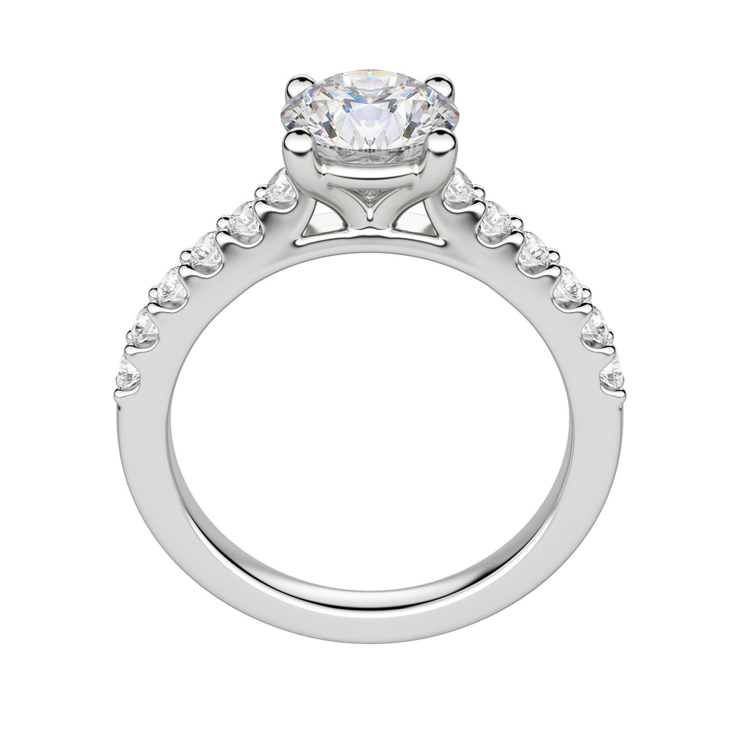 HORA ROUND CUT MOISSANITE ENGAGEMENT RING