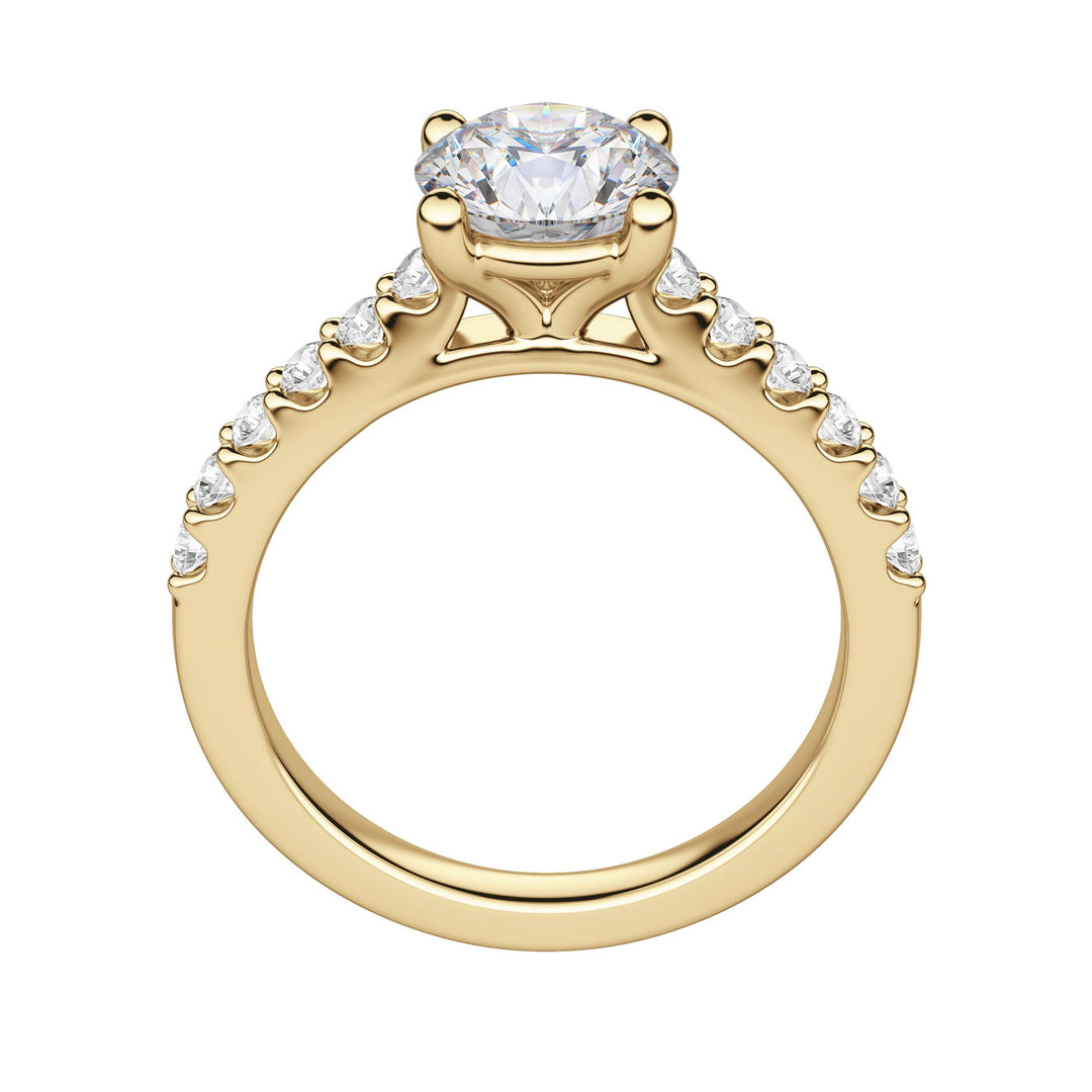 HORA ROUND CUT MOISSANITE ENGAGEMENT RING