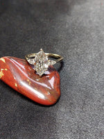 Load image into Gallery viewer, Unique hand made Vintage Rose Gold Marquise Diamond Ring, Lab Grown Diamond Ring, IGI CERTIFIED, ,Custom Engagement Ring, Promise Ring image 8