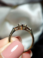 Load image into Gallery viewer, Unique hand made Vintage Rose Gold Marquise Diamond Ring, Lab Grown Diamond Ring, IGI CERTIFIED, ,Custom Engagement Ring, Promise Ring image 7
