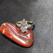 Picture shown with 1.5ct marquise ring