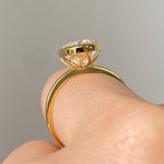 Load image into Gallery viewer, 2.3 CT Oval Cut Bezel Set Solitaire|Oval Cut Engagement Ring|14k Solid Yellow Gold|Lovely Tulip Setting|Bridal Promise Ring|Anniversary Gift image 2