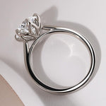 Load image into Gallery viewer, 2ct Round Moissanite Engagement Ring: 14k Solid Gold Solitaire image 1