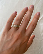 Load image into Gallery viewer, Art Deco Marquise Moissanite Engagement Ring: 14k Yellow Gold Bezel image 6