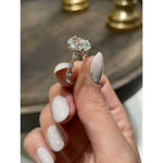 Load image into Gallery viewer, 3.5ct Oval Moissanite Ring: 10kt Solid Gold Anniversary Ring image 5