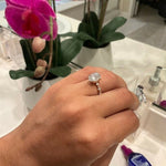 Load image into Gallery viewer, 3.5ct Oval Moissanite Ring: 10kt Solid Gold Anniversary Ring image 4