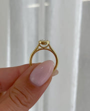 Elongated 2.52 CT Cushion Cut Moissanite Engagement Ring, Bezel Set Solitaire Wedding Ring, Delicate Bridal Ring, Anniversary Gifts/Ring image 2