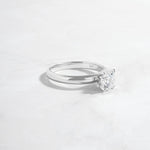 Load image into Gallery viewer, silver gemstone wedding ring