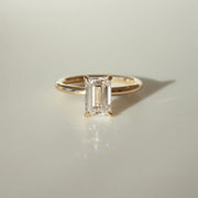 1.53 Ct Emerald Cut Moissanite Engagement Ring, Emerald Cut Ring, Moissanite Engagement Ring, Solitaire Emerald Cut Ring image 7