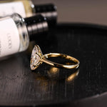 Load image into Gallery viewer, Tulip Set Marquise Cut Moissanite Engagement Ring, Cathedral Setting Wedding Ring, Marquise Affordable Engagement Ring, Anniversary Ring image 5