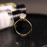 Load image into Gallery viewer, Tulip Set Marquise Cut Moissanite Engagement Ring, Cathedral Setting Wedding Ring, Marquise Affordable Engagement Ring, Anniversary Ring image 7