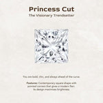 Load image into Gallery viewer, 2CT princess hidden-halo solitaire, leaf vine band, solid gold, lab-grown or moissanite image 8