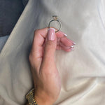 Load image into Gallery viewer, 3 Carat Emerald Cut Lab Grown Diamond Engagement Ring | 14K Gold Bezel | IGI Certified image 7
