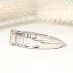 Load image into Gallery viewer, Asscher &amp; Baguette Lab Grown Diamond Engagement Ring, 14K Gold image 3