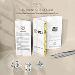 Load image into Gallery viewer, IGI certified Radiant Pave Set Hidden Halo lab grown diamond engagement ring, crafted for timeless and unique elegance