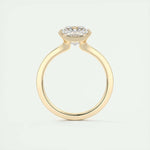 Load image into Gallery viewer, Princess Cut Ring, Solitaire Ring, Yellow Gold Ring, Gift for Her, Square Diamond Ring, Ring for Women,