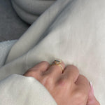 Load image into Gallery viewer, 3 Carat Emerald Cut Lab Grown Diamond Engagement Ring | 14K Gold Bezel | IGI Certified image 6